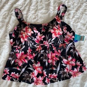 Beach belle swimsuits for all, flared tankini NWT